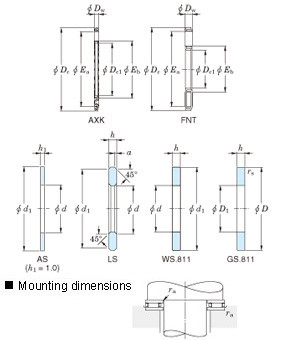 All kinds of faous brand Bearings and block Thrust needle roller bearings – Metric series, separate type – Thrust needle roller and cage assemblyAXK,FNT AXK150190