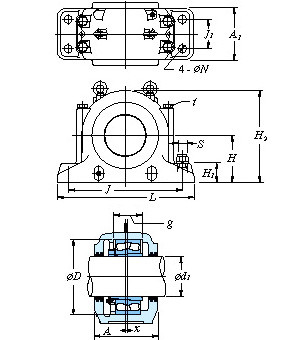 All kinds of faous brand Bearings and block Split type – Large sizeSD31 SD3134L