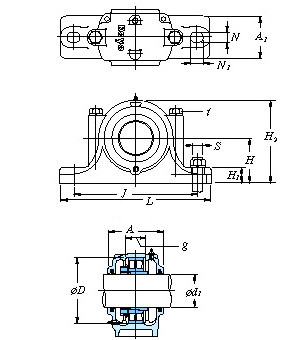 Split SKF,NSK,NTN,Timken type – StandardSN5, 6, 33, 34 SN617