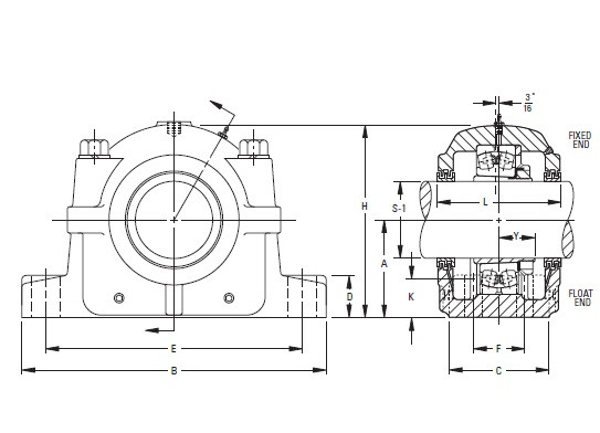 All kinds of faous brand Bearings and block Timken  SDAF 22526 4-5/16 Inch Tapered Bore Mounting Pillow Block SDAF225 and SDAF226 Series