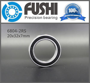 All kinds of faous brand Bearings and block 6804 2RS ABEC-1 10PCS 20x32x7 Metric Thin Section Bearings 61804RS 6804RS