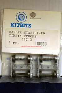 Timken SKF,NSK,NTN,Timken Kitbits~HO~#1213~Barber Stabilized Trucks~5' 6" Wheelbase