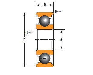 Timken SKF,NSK,NTN,Timken  61911 61000 Thin-Section Series Deep Groove Ball Bearing