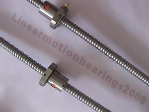 All kinds of faous brand Bearings and block Free shipping 2 ballscrews lead screws RM1605-800/1500mm-C7 cnc router