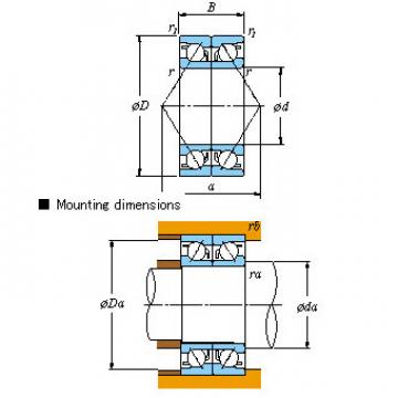 All kinds of faous brand Bearings and block Matched pair &#8211; Back-to-back DB &#8211; With pressed cage 7301DB