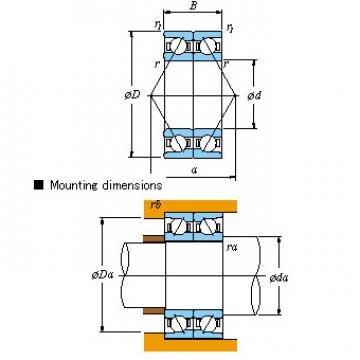 All kinds of faous brand Bearings and block Matched pair &#8211; Back-to-back DB &#8211; With machined cage HAR018CDB