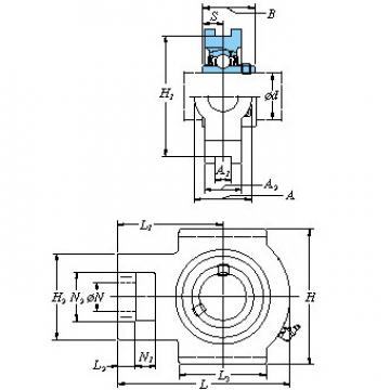 All kinds of faous brand Bearings and block Take-up type UCT212