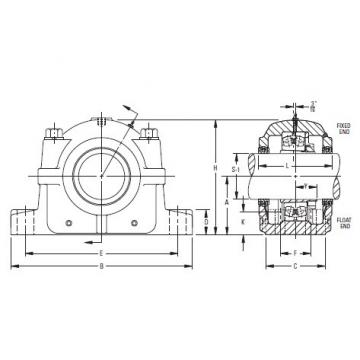 Timken Original and high quality  SAF 22544 7-7/8 Inch Tapered Bore Mounting Pillow Block SAF225 and SAF226 Series