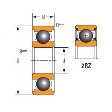 Timken  619/7-2RZ Extra-Small 600 Series Deep Groove Ball Bearing NSK Country of Japan