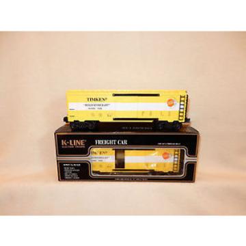 Timken K-LINE YELLOW ROLLER FREIGHT SINGLE DOOR CLASSIC BOXCAR-SPRNG TKS-MINT&amp;BX NSK Country of Japan