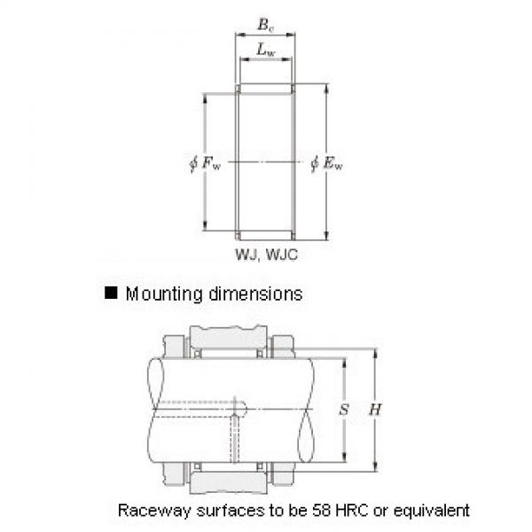 Radial needle roller and cage assemblies &#8211; Inch series &#8211; W,W.JC WJC-091108 NSK Country of Japan #3 image