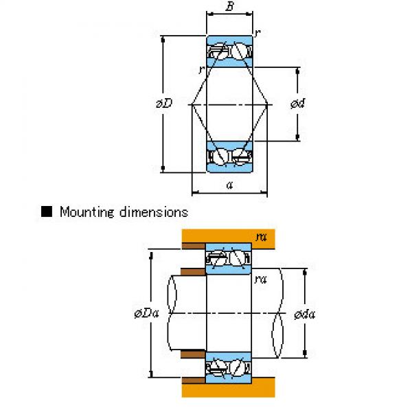 Double-row SKF,NSK,NTN,Timken &#8211; Open 5204 #1 image