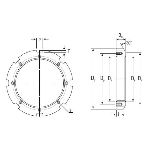 Timken  HM3088 Metric Locknut NSK Country of Japan #3 image