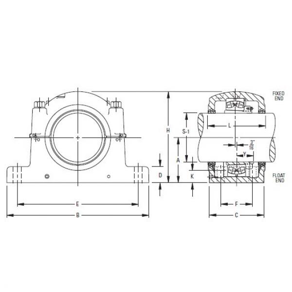 All kinds of faous brand Bearings and block Timken  SAF 23048K 8-7/16 Inch Tapered Bore Mounting Pillow Block SAF230K and SDAF230K Series #1 image