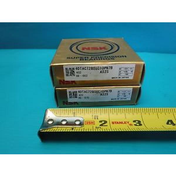 NEW SKF,NSK,NTN,Timken 2 NSK 40TAC72BSUC10PN7B AS2S SUPER PRECISION BEARINGS #1 image