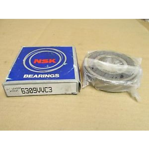 NIB SKF,NSK,NTN,Timken NSK 6309VVC3 BEARING RUBBER SEALED 6309 VV C3 63092RS 45x100x25 mm NEW #1 image