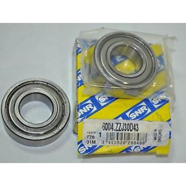 SNR High quality mechanical spare parts Ball Bearing Model# 6004-ZZJ30D43 J30D43 NEW &#8211; Lot of 2 #1 image